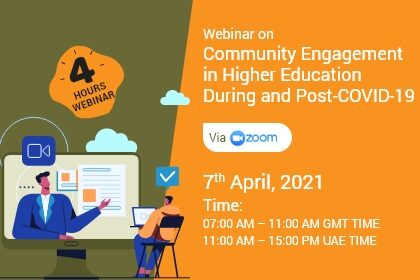 Webinar on Community Engagement in Higher Education During and Post-COVID-19
